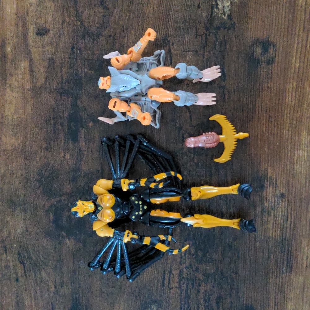 Beast wars transformers kingdom Rattrap and Blackarachnia